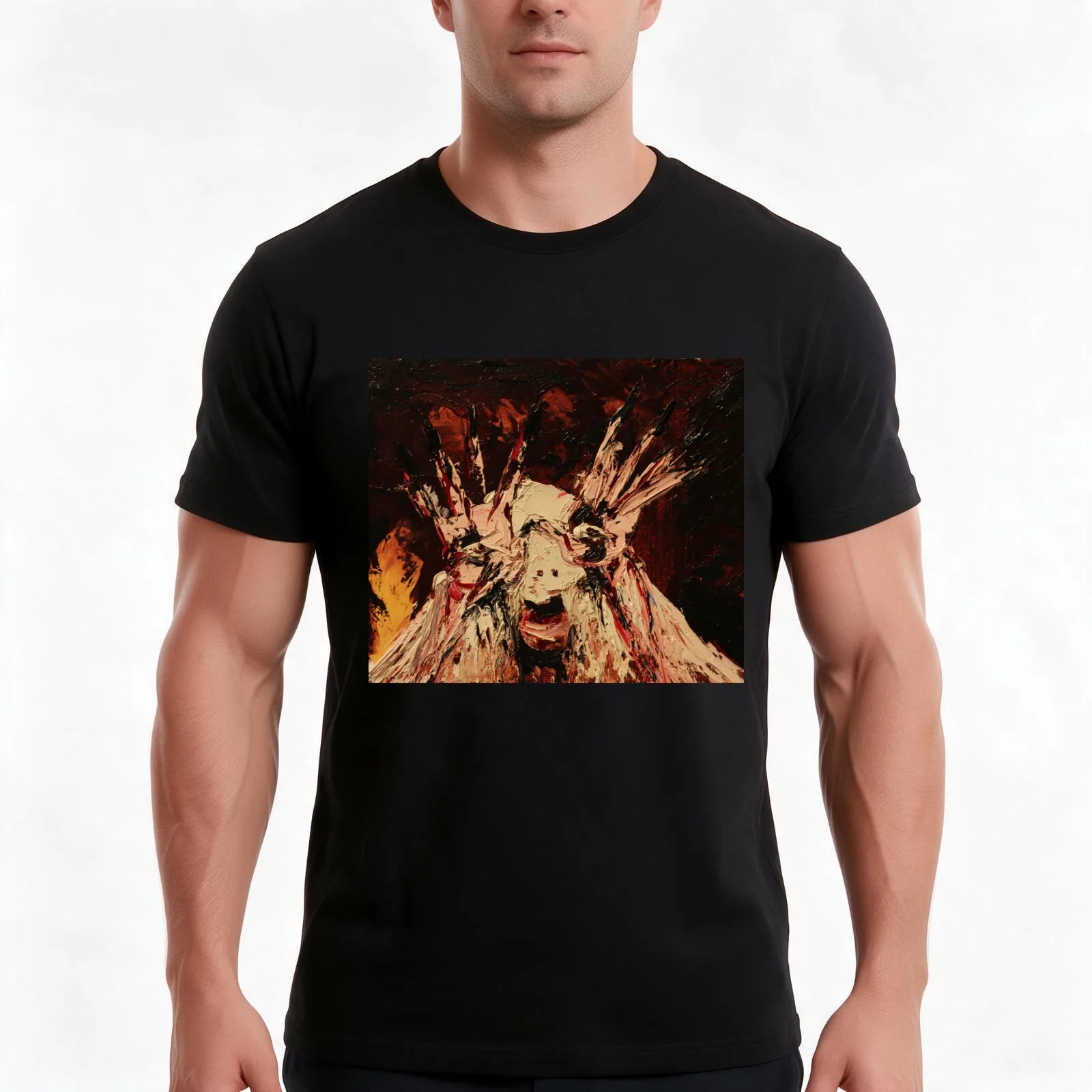 The Pale Man — Guillermo del Toro's Pan's Labyrinth T-Shirt Summer Casual Cotton Tee Oversized Streetwear Tops 100% Cotton