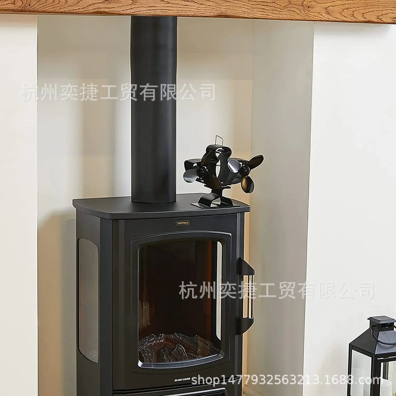 

FG9016-6 Тепловой вентилятор 12,4 см/4,88 дюйма Самогенерируемый реальный пожарный источник питания или аккумулятор не требуется для использования в каминах