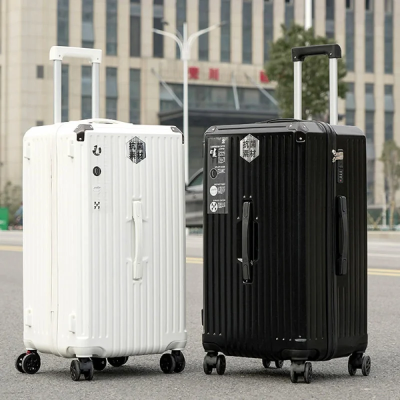 

Long-Term New Five-Wheel Luggage Large Capacity Trolley Case Universal Wheel Password Suitcase Factory Direct Supply Leather Cas