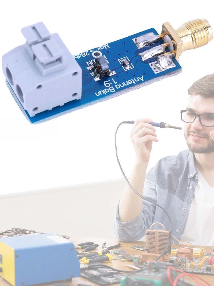 1/9 HF هوائي Balun سلك طويل HF هوائي HF هوائي Balun One Nine مع حماية إدخال هوائي لحم الخنزير حتى