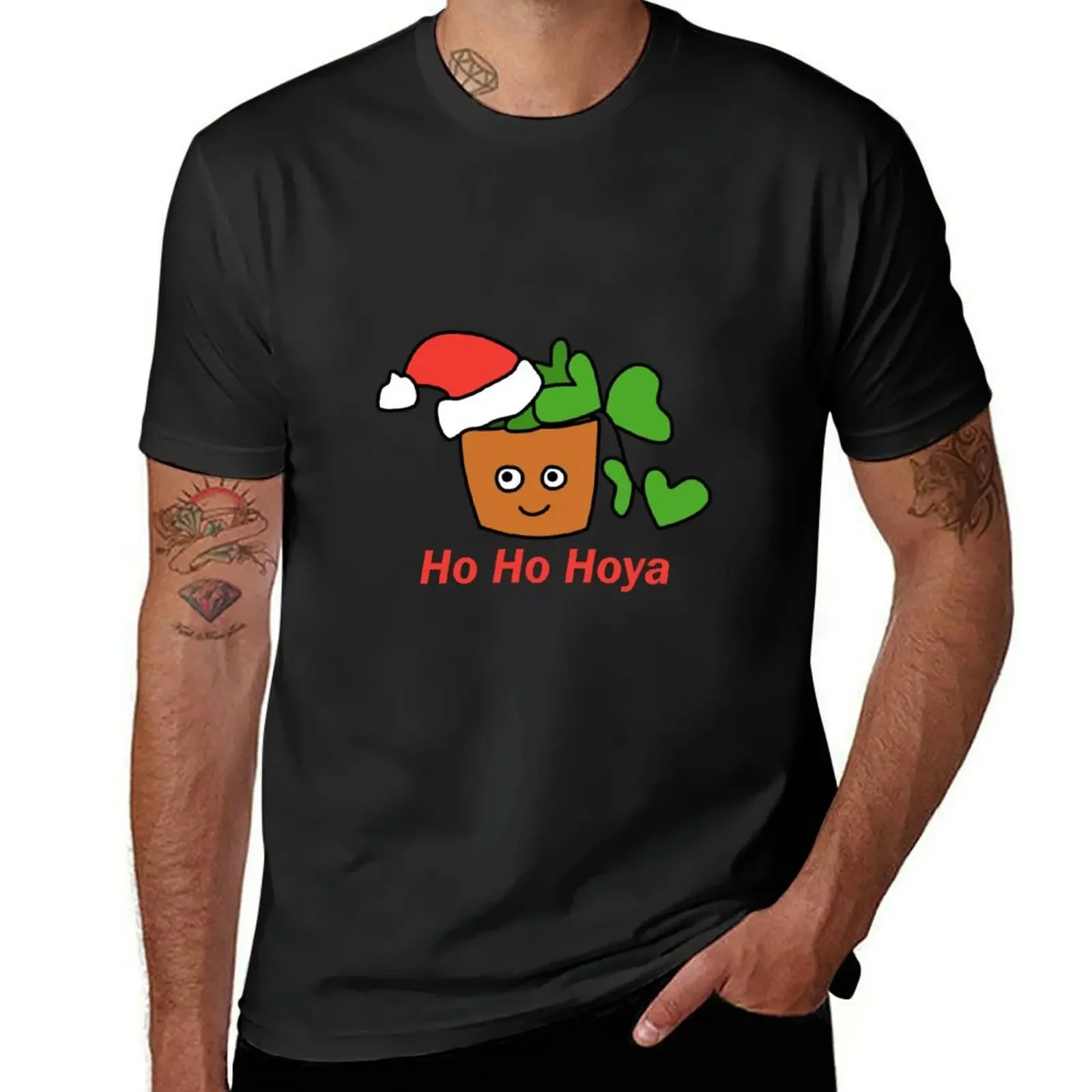 Ho Ho Hoya plant design T-Shirt street wear customs design your own graphics men t shirts high quality