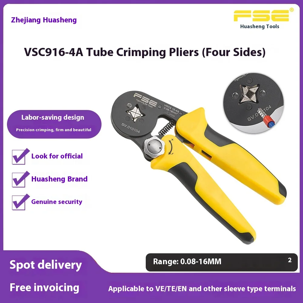 

Tool / Tubular Type / Crimping Pliers / Cold-Pressed Terminal Pliers Multifunctional Electrician Crimping Pliers VSC9 16-4A