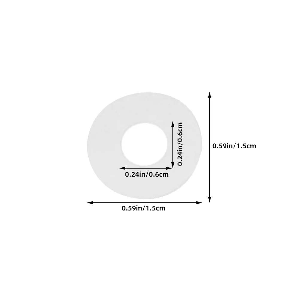 Binder Hole Reinforcement Stickers, PVC Self-Adhesive Paper Punch Repair Labels, 1 Roll