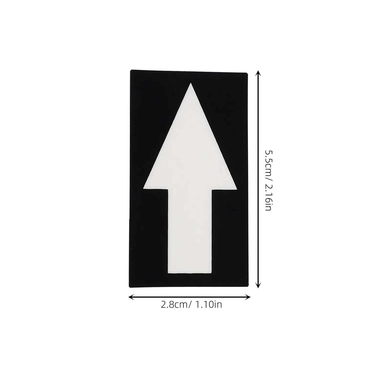 10Pcs Directional Arrow Sticker Heavy Duty Waterproof Adhesive for Office School Safety Warning Indicating Flow