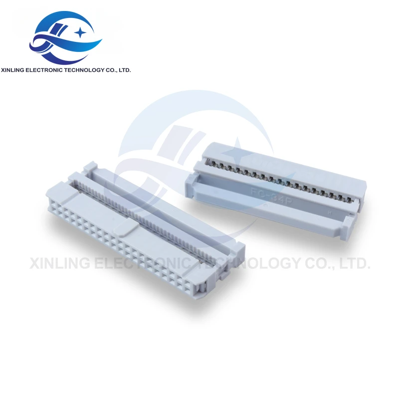 Ribbon cable/wire plug FC - 10/14/16/20/26/34/40/50/60/64p electronic line wholesale connector Three-piece set