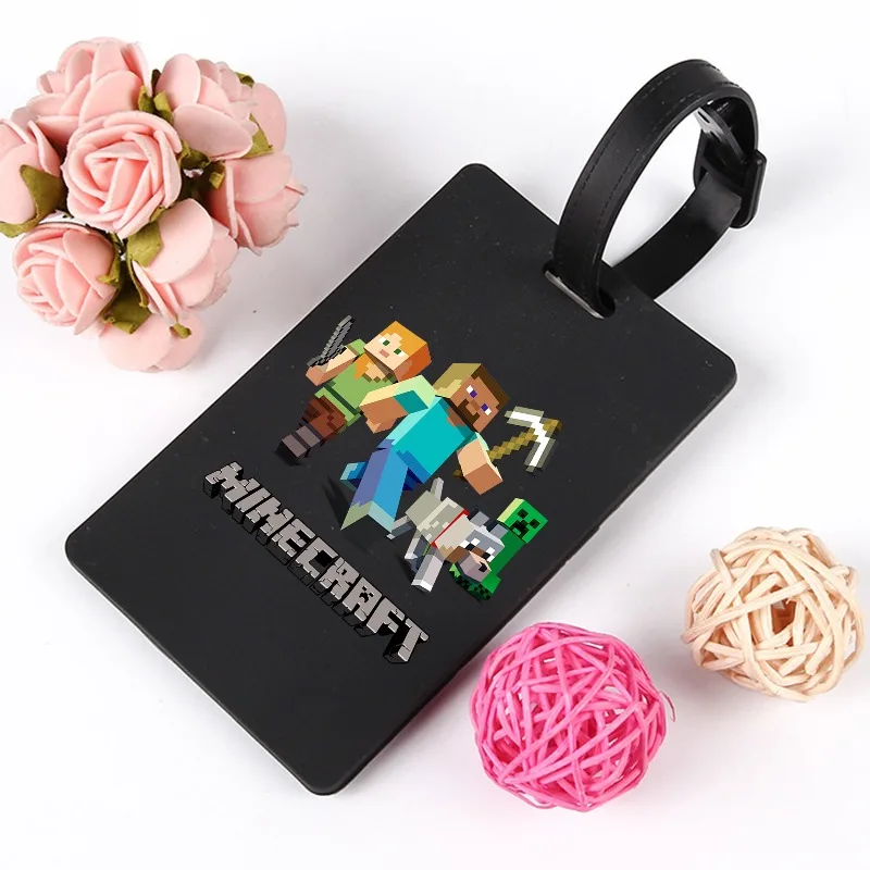 علامات أمتعة الطيران للطائرات من ماينكرافت، لعبة بكسل آرت ستايل ستيف، ملحقات بطاقة الصعود للسفر، ملصق عنوان علامة الهوية #3