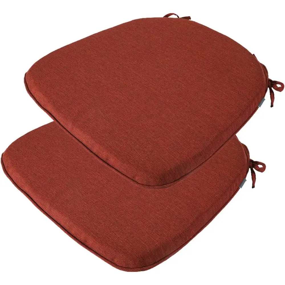 

Комплект из 2 подушек для уличных стульев, подушки для сидений на террасе 17x16x2 дюйма, U-образные подушки для обеденных стульев 17x16 дюймов, водонепроницаемые, устойчивые к износу.