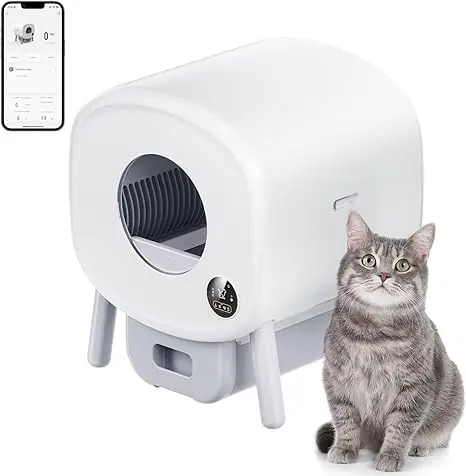 Super Large Intelligent Smart Self-Cleaning Cat Toilet Litter Box Tuya APP Control Easy Clean Low Price