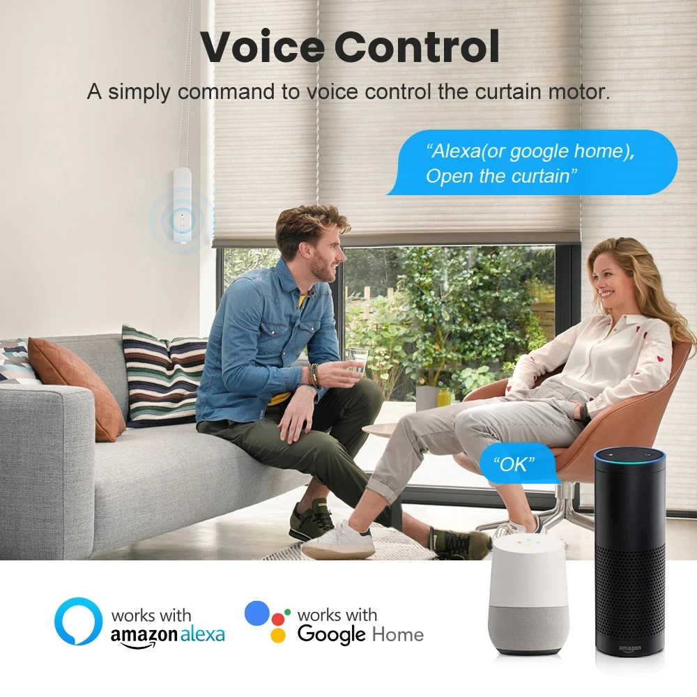 MIUCDA Tuya Zigbee Wifi 電動ローラーシャッターブラインドモーター内蔵リチウム電池スマートホーム Alexa/Google ホームと連携