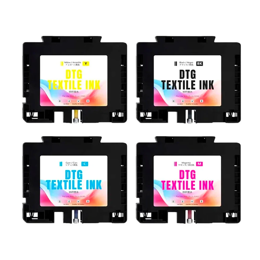 1 Set Ink Cartridge RI-100 Compatible with RI100 Printer For Ricoh RI100 DTG Ink Cartridge
