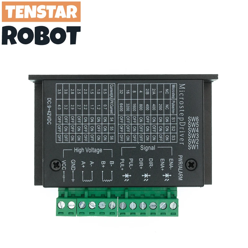 Stepper Motor Driver TB6600 23 Nema 34 42/57/86 Nema17 4A DC9-40V 1 Axis Stepping Motor CNC Engraving Machine