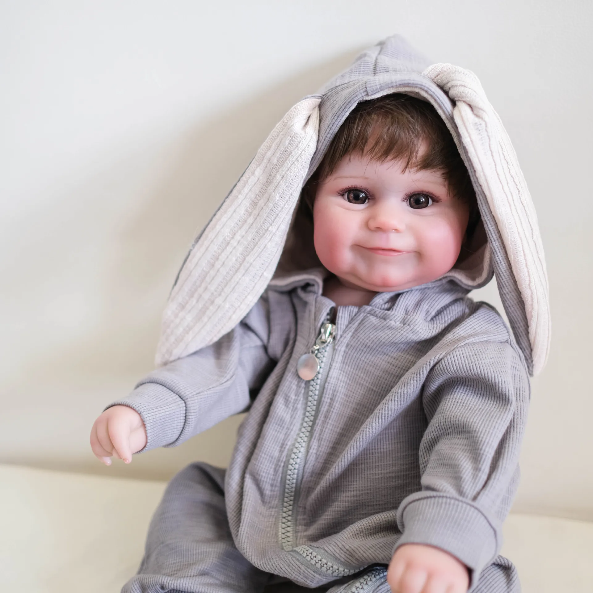 Cuddly Full Body Silicone Vinyl Bebe Reborn Girl Boy With Rooted Hair Handmade Lifelike Realistic Beauty high-quality Kid Toy