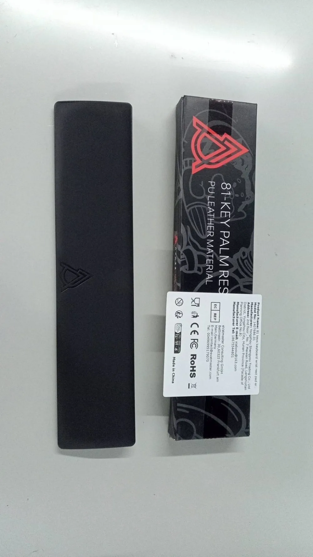 

81 Keys Gaming Keyboard Wrist Rest Pad Ergonometric Soft Memory Foam Hand Support for Long Hours of Work Studying Gaming