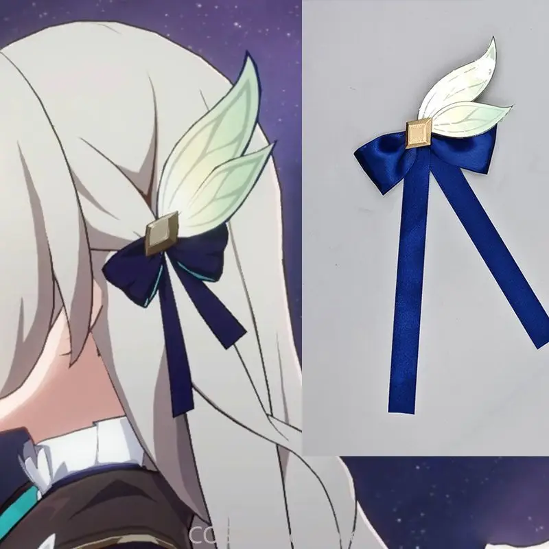 

Honkai: Star Rail Firefly Anime Cosplay Bowknot Headdress Hair Clip Headband Props Costume Christmas Role Play