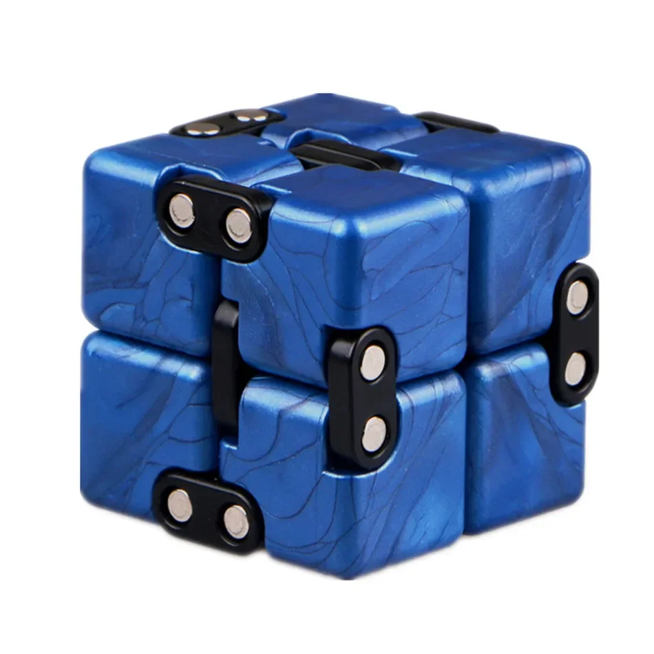 Qiyi 2x2 cubo louco infinito magia cubo infinito relaxar aliviar a pressão 2 camadas cubo brinquedo de ponta do dedo para crianças presente