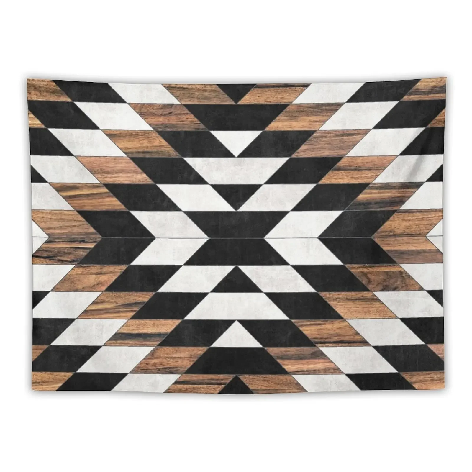 

Urban Tribal Pattern No.13 - Aztec - Concrete and Wood Tapestry Decoration Pictures Room Wall Decorative Wall Murals Tapestry