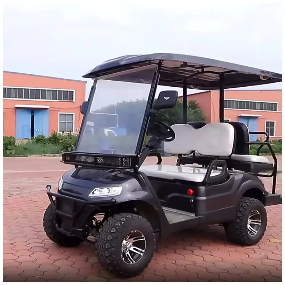 

2025China Hot Sale Left Right Hand Driving 4-Seater Mini Luxury Golf Cart 48V Electric 2-Wheel Steel Material Golf Cart