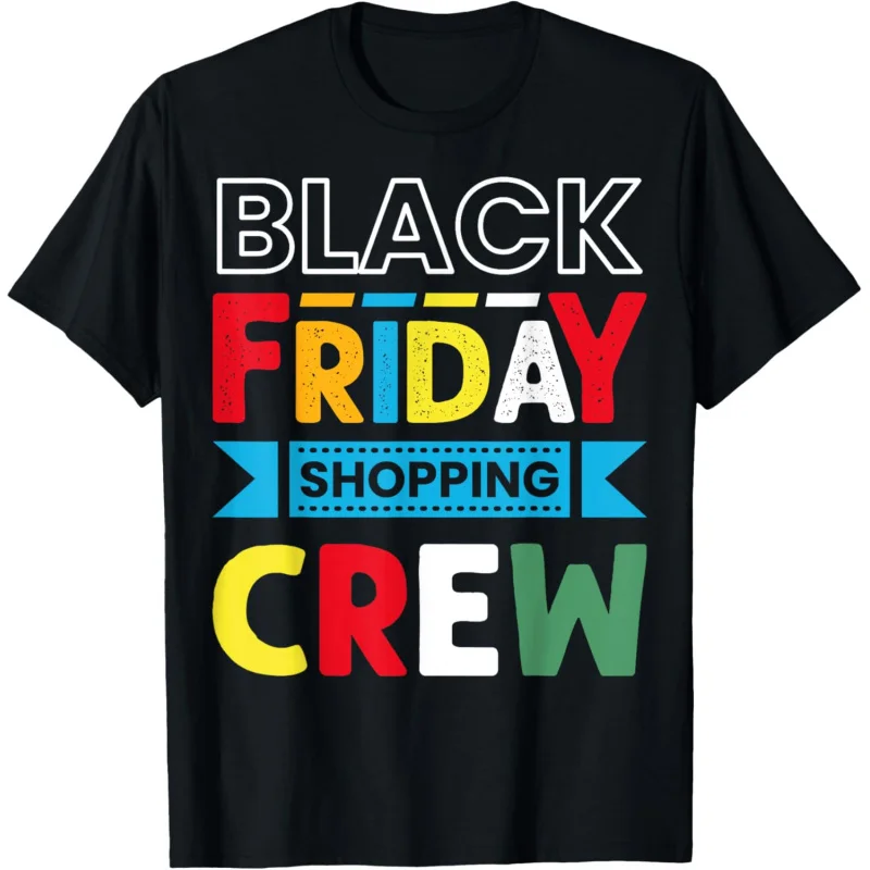 Fun Black Friday Christmas Shopping Family Group Top T-shirt