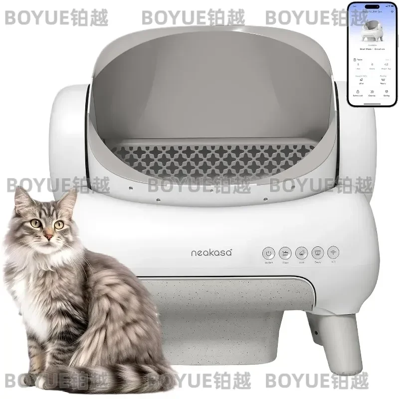 Neakasa M1 Plus Lite Open-Top Self Cleaning Cat Litter Box Automatic Cat Litter Box with APP Control Upgraded Safety