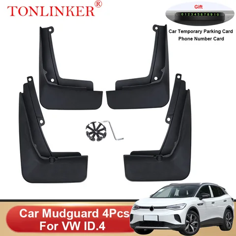 TONLINKER автомобильный брызговик для Volkswagen VW ID.4 ID4 2021 2022 2023-настоящее Брызговики