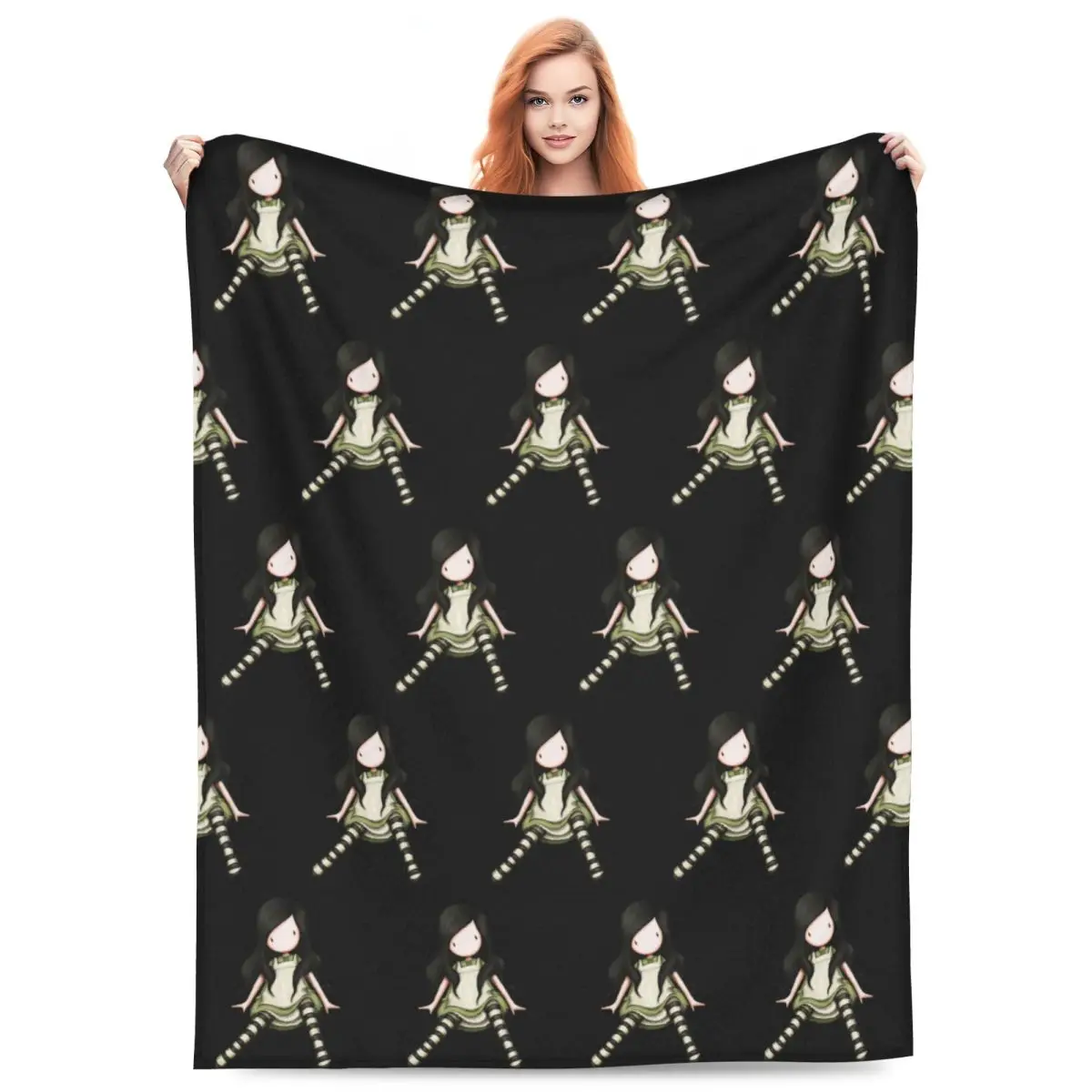 

Santoro Gorjuss Blankets Soft Warm Flannel Throw Blanket Bedding for Bed Living room Picnic Travel Home Sofa