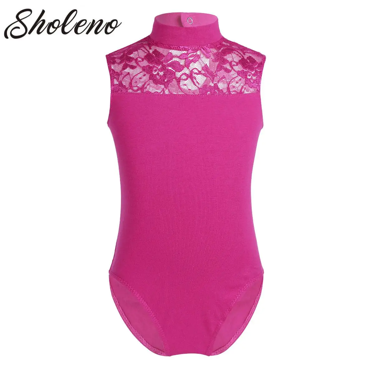 

Girls Sleeveless Ballet Leotards Lace Back Dance Tops Ballet Dance Gymnastics Jersey Bodysuit Jumpsuit