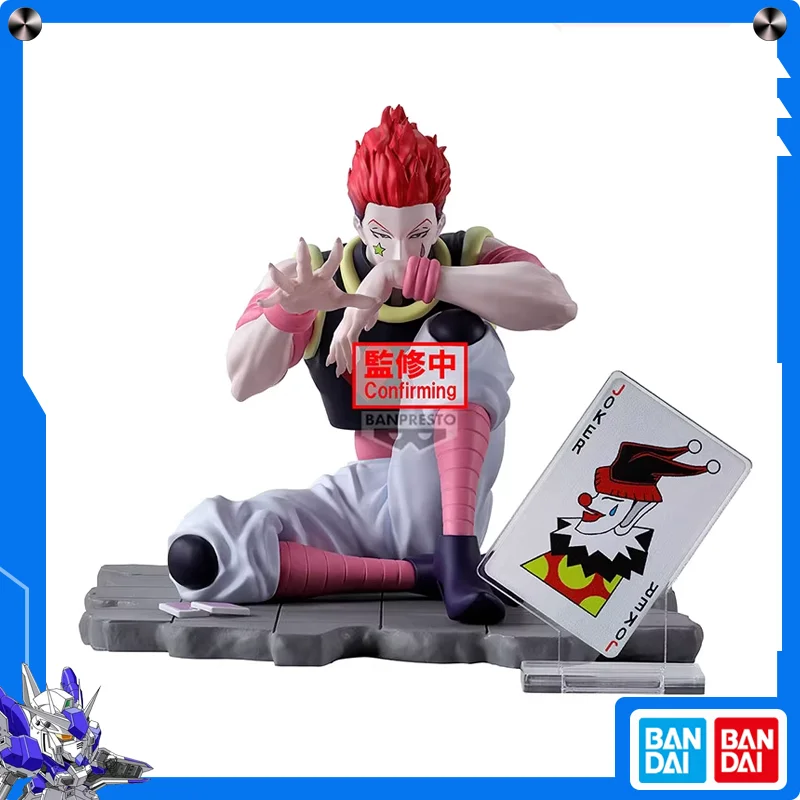 

Bandai Banpresto Hunter X Hunter MSS Hisoka Joker Сидячая поза Акриловая пластина Коллекционная аниме-фигурка с призой