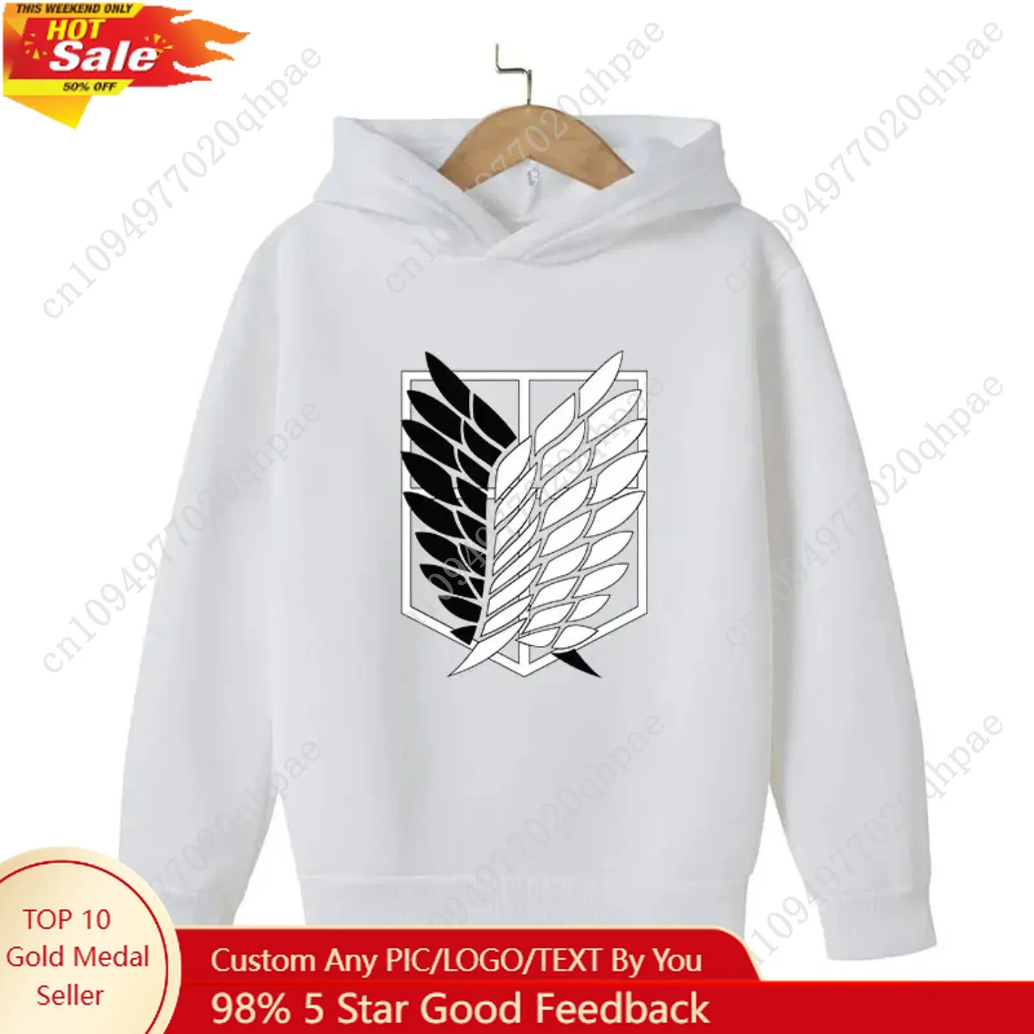 

Autumn Children's Cartoon and Anime Clothing: Attack on Titan Sports Hoodie, Children's Clothing, Street Anime Sportswear