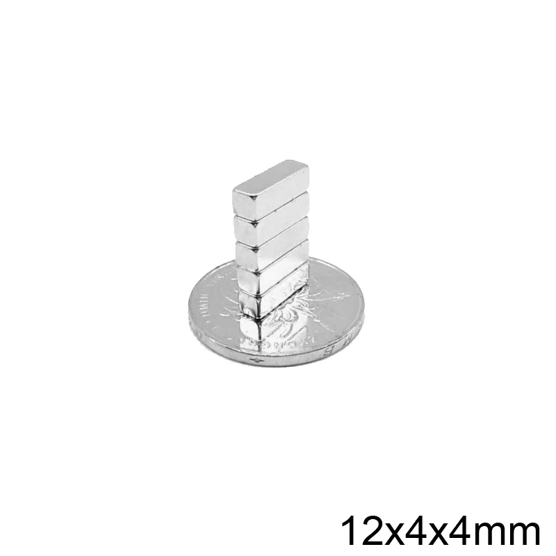 12x4x4 mm Strong Block Magnet 12x4x4mm Powerful Magnet 12*4*4 mm For Home Refrigerators, Offices DIY