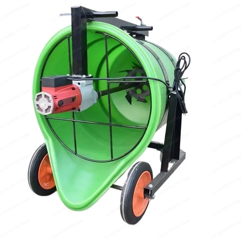 Household Small Cement Mixer Duckbill Plastic Mixing Bucket Gypsum Self-leveling Electric Grouting Material Mixing Machine