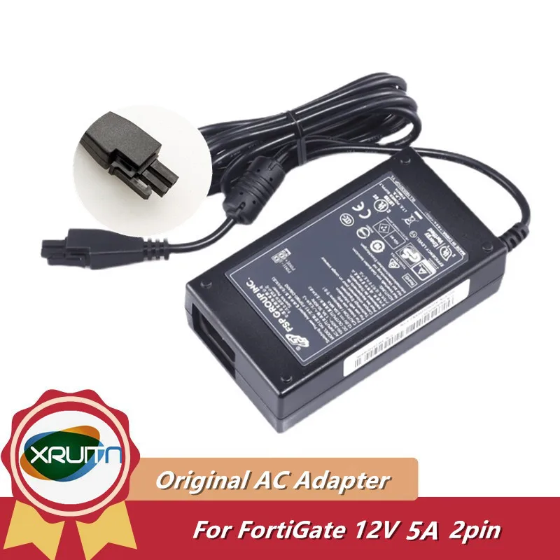 

Genuine FSP060-DIBAN2 Switching Power Adapter 12V 5A 2PIN Charger For Fortigate Firewall FG-60D/90D/30E/50E/60E/80E Power Supply