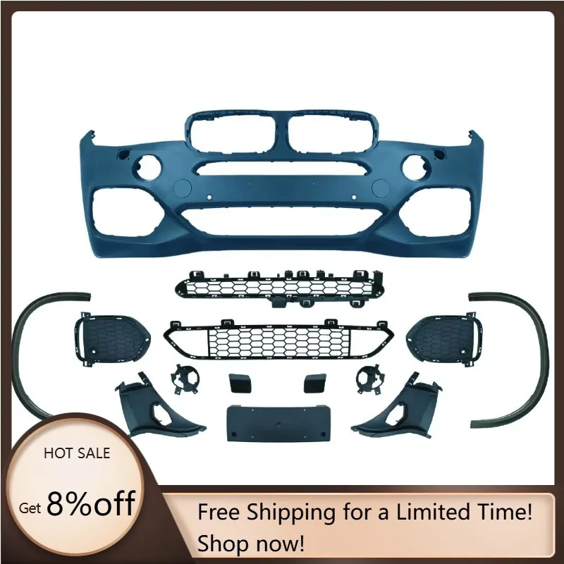 

Комплект кузова автозапчастей для BMWS X5 F15, модифицированный передний бампер в стиле M с решеткой для BMWS BodyKit, автомобильный бампер 2007-2013