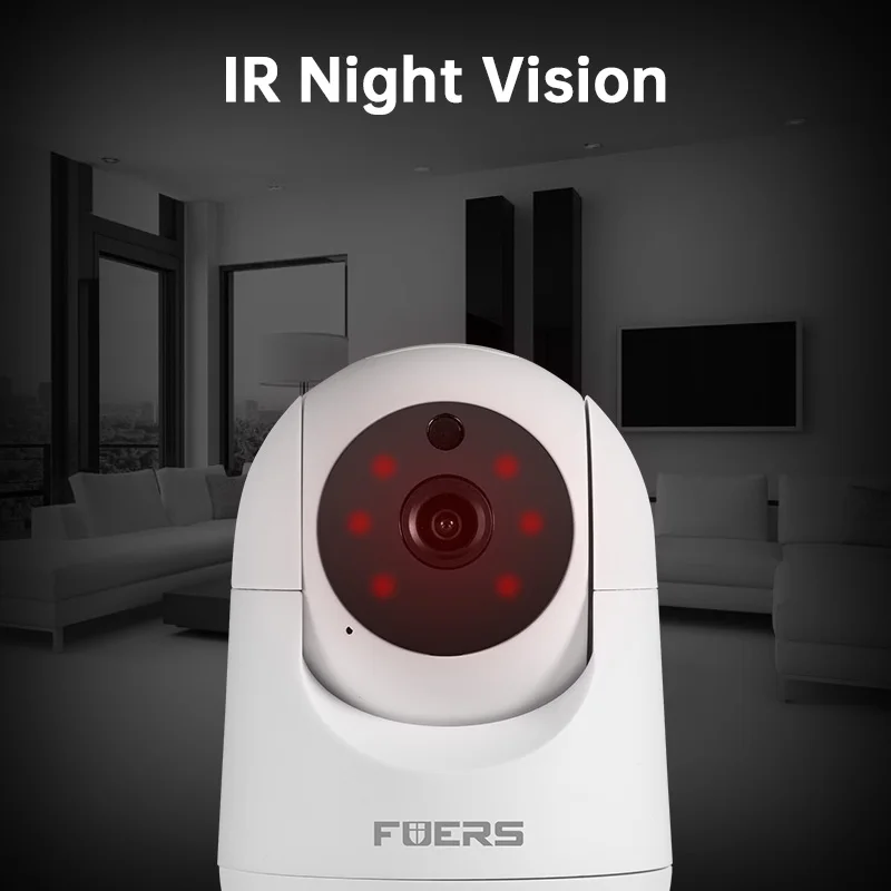 Fuers 3MP Câmera IP Tuya Smart Home Indoor WiFi Vigilância Sem Fio Audio Cam CCTV Rastreamento Automático Segurança Baby Monitor