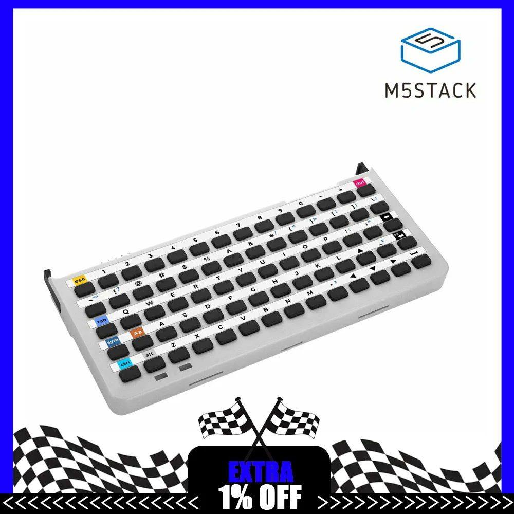 M5Stack Keyboard for Tab5 70-Key Physical Keyboard Input Expansion Module for Tab5 IoT Terminal