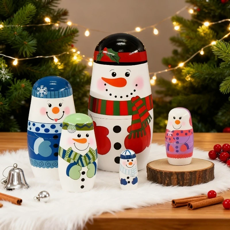 5PCS/Set Doll Style Christmas Desktop Ornaments, Home Decorations, Christmas Gifts, Office Furniture Decorations