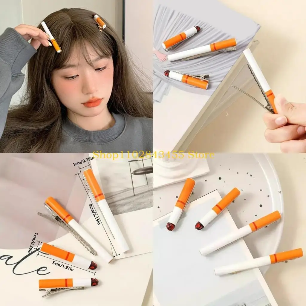 

49MC комплект из 2 предметов, забавные сигареты, стильная заколка для волос, модные эффектные аксессуары для взрослых, легкий