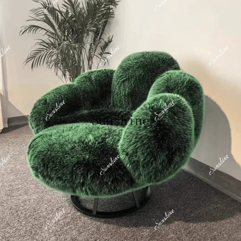 Design Bear Claw Swivel Chair Living Room Beauty Salon Hotel Sofa Single Leisure Homestay SofaP