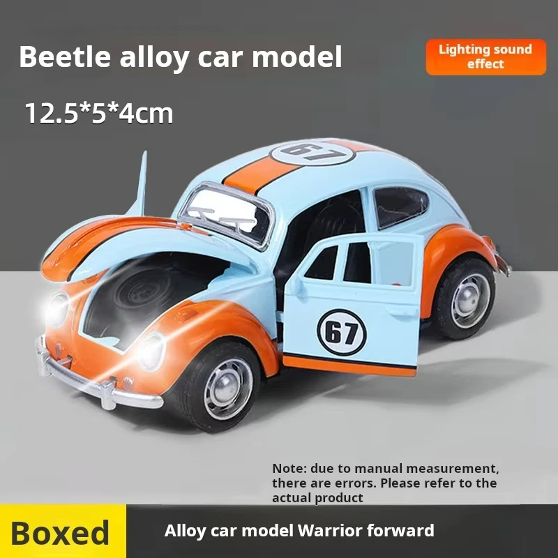 1:32 Beetle Alloy Car Diecasts Metal Classic Toy Model with Pull Back Function Vehicles for Child Gifts