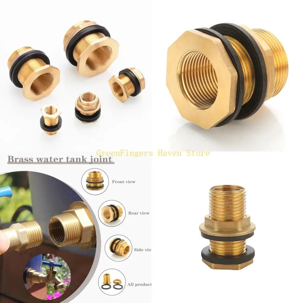 F68D Brass Barrels Bulkhead Fittings G3/8