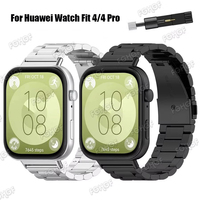 Stainless Steel Strap For Huawei Watch Fit 4 Pro Smart Watch Band Metal Replacement Bracelet For Huawei Fit 3 Wristband Correa