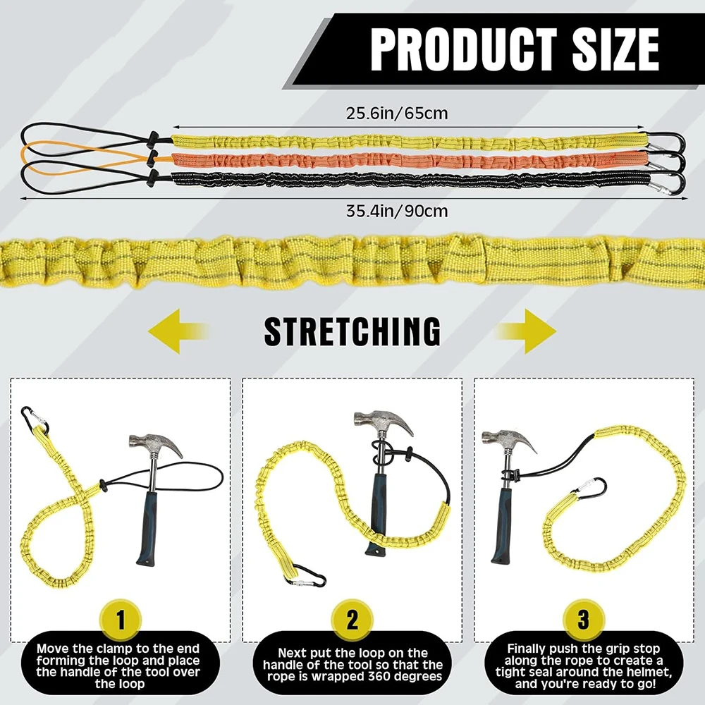 Get Your Safety Bungee Tether Tool Lanyard at .41 – Secure Climbing and Working Accessory