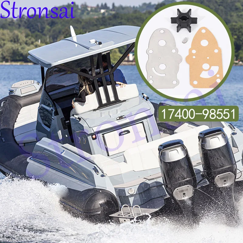 

17400-98551 Сервисный комплект крыльчатки водяного насоса для 2-тактного подвесного двигателя Suzuki DT6 DT8 17400-98551