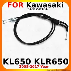 Motorcycle Push&Pull Throttle Cable Line Wires Scooter Acceleration For Kawasaki KL650 KLR650 2008-2018 OEM:54012-0184 Parts
