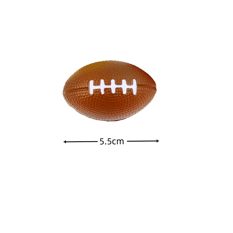 12pcs Mini PU Rugby Balls Set Foam Squeeze Sports Toys for Stress Relief Anxiety Relief School Classroom Reward Party Favor Game