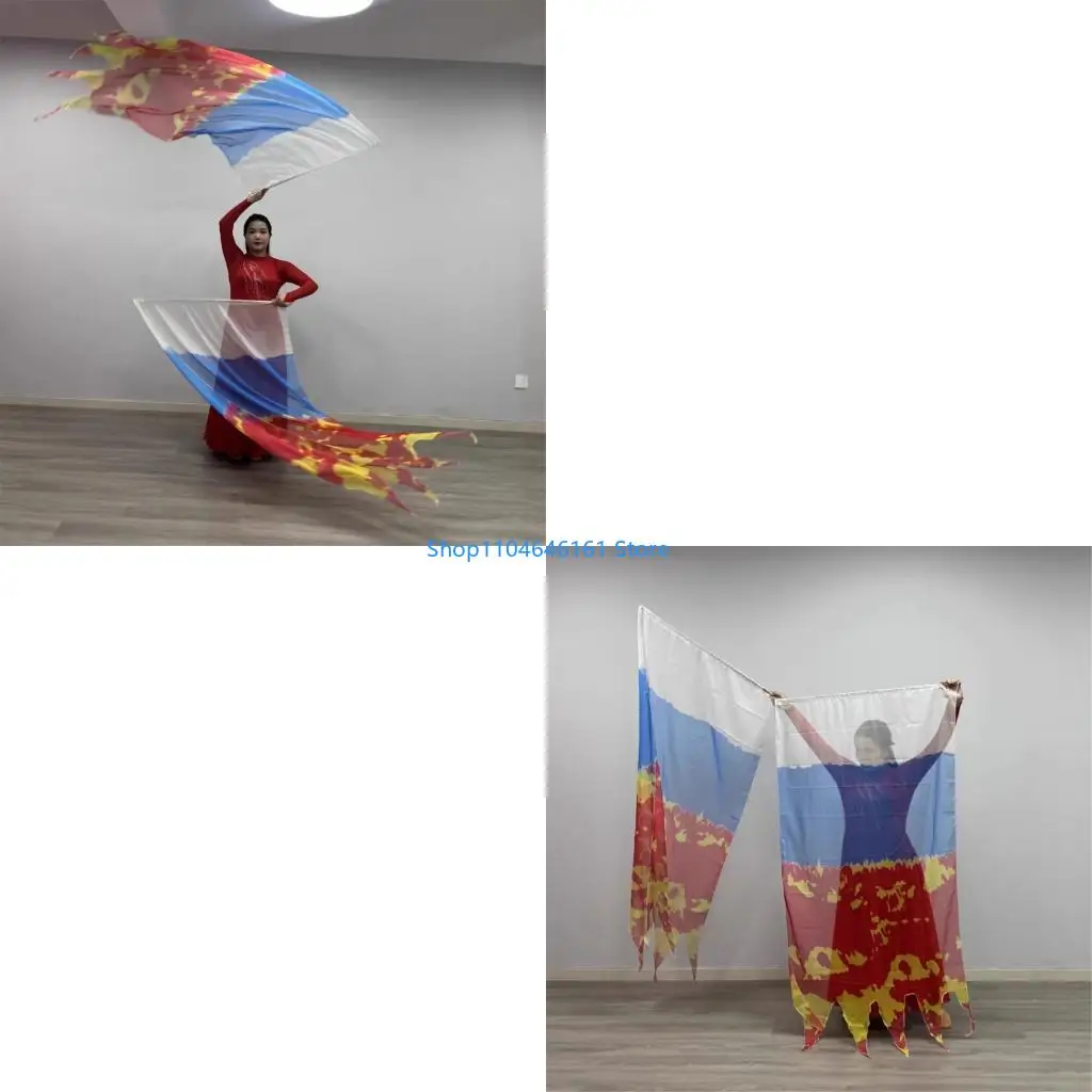 

Легкий вес простой танцевальные флаги для профессиональных исполнителей и школ