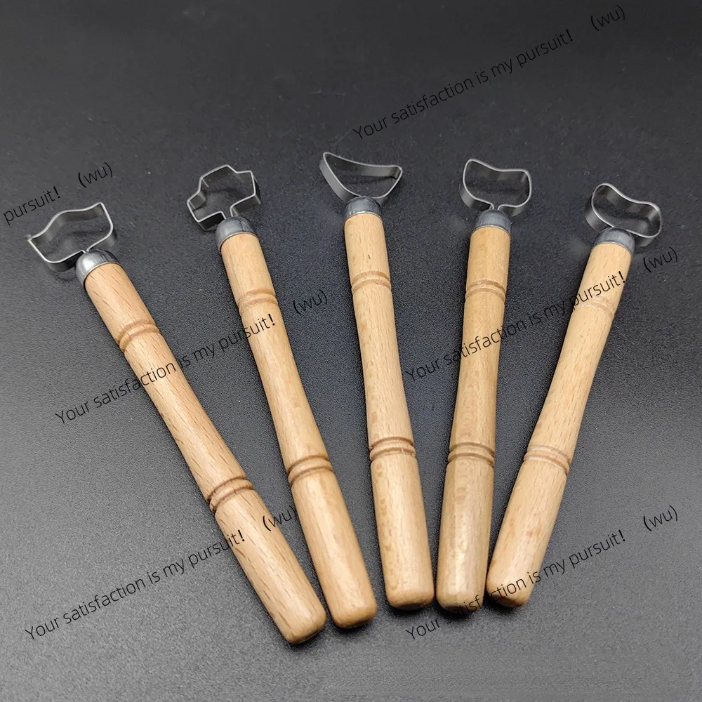 ZOCI-Pottery Ceramic Tool Trimming Knife Single Head Ring Scraper DIY Clay Sculpture Carving Texture Scraping Forming Tool
