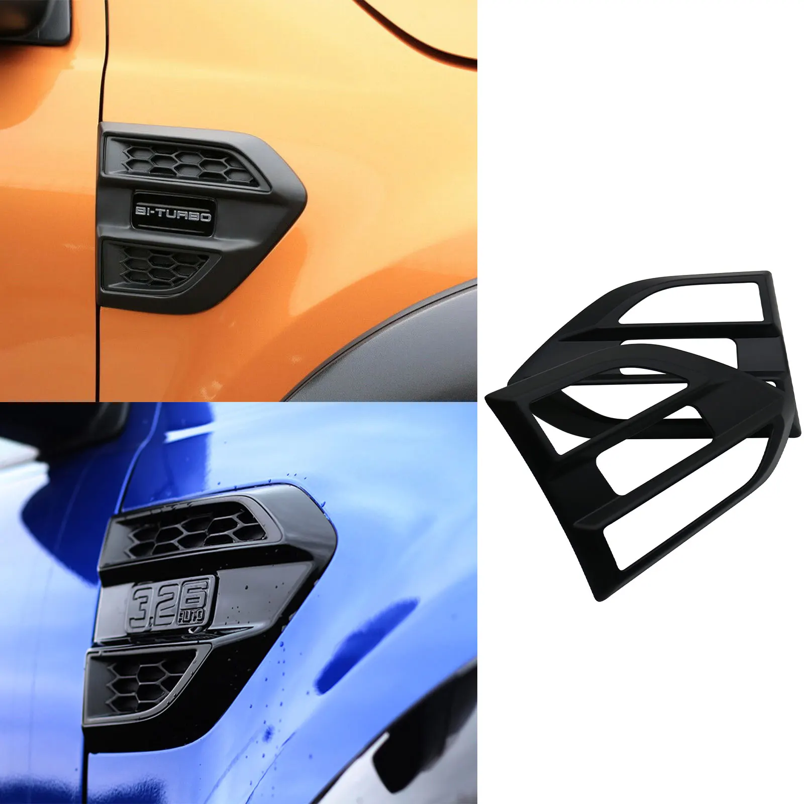 Side Vent Cover Protector for Ford Ranger 2015-2022 Wildtrak T7 T8 PX MK2 MK3 XS XL XLT Limited Car Accessories