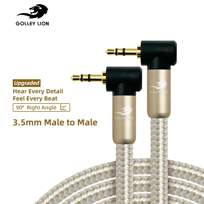 

3.5mm AUX Audio Cable Male to Male Universal Adapter for Car Audio Phone Computer MP3 Players