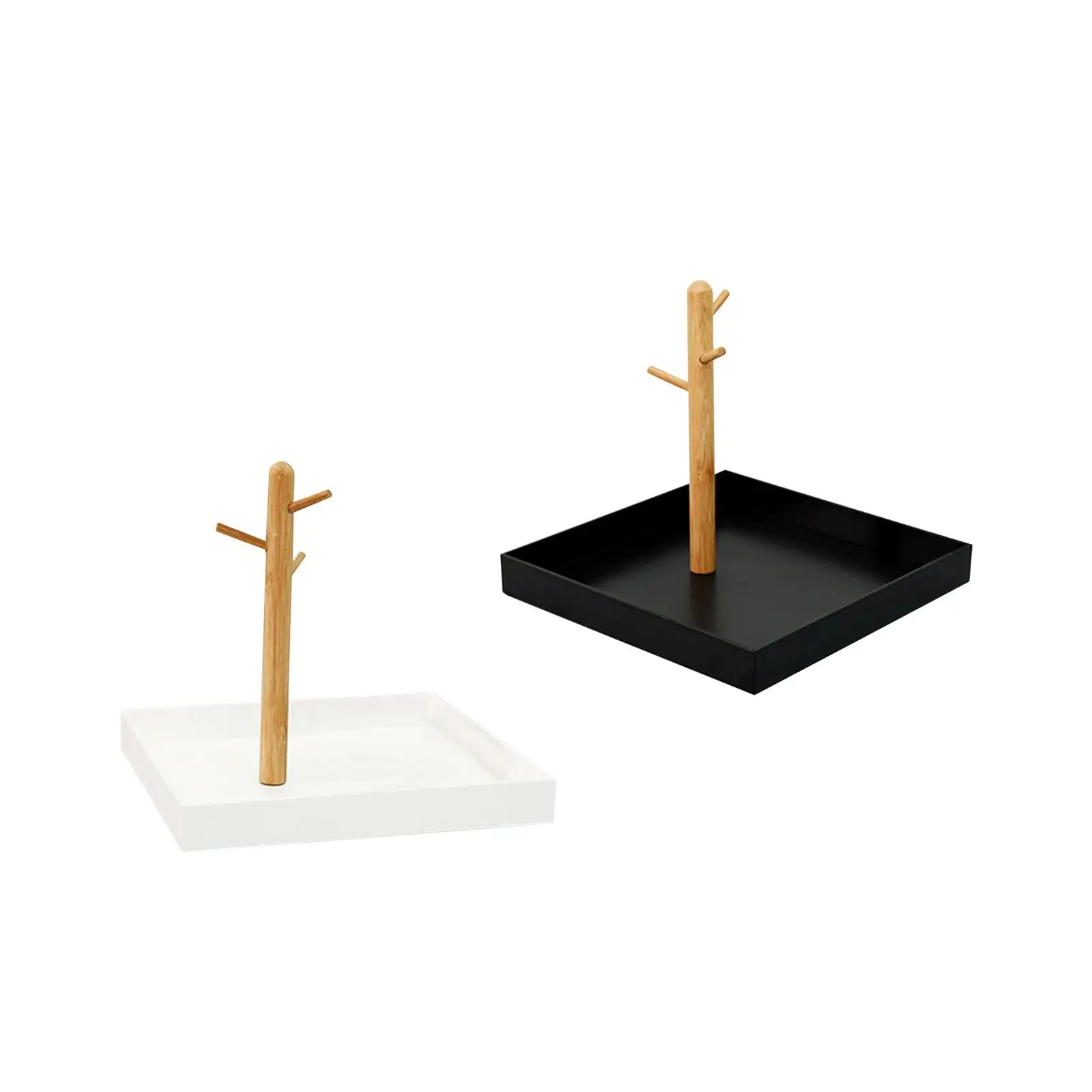 Bandeja de joyería, ganchos de almacenamiento, mesa de porche, bandeja para llaves de entrada, organizador colgante de 3 niveles para relojes, anillos de entrada para encimera, hogar
