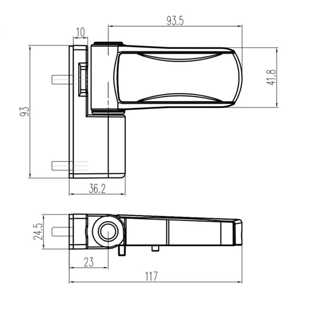 1 Pcs Aluminum 3D Adjustable Flag Hinge Quiet Closing Buffer Multi-Directional Alignment For Glass Doors Accessories